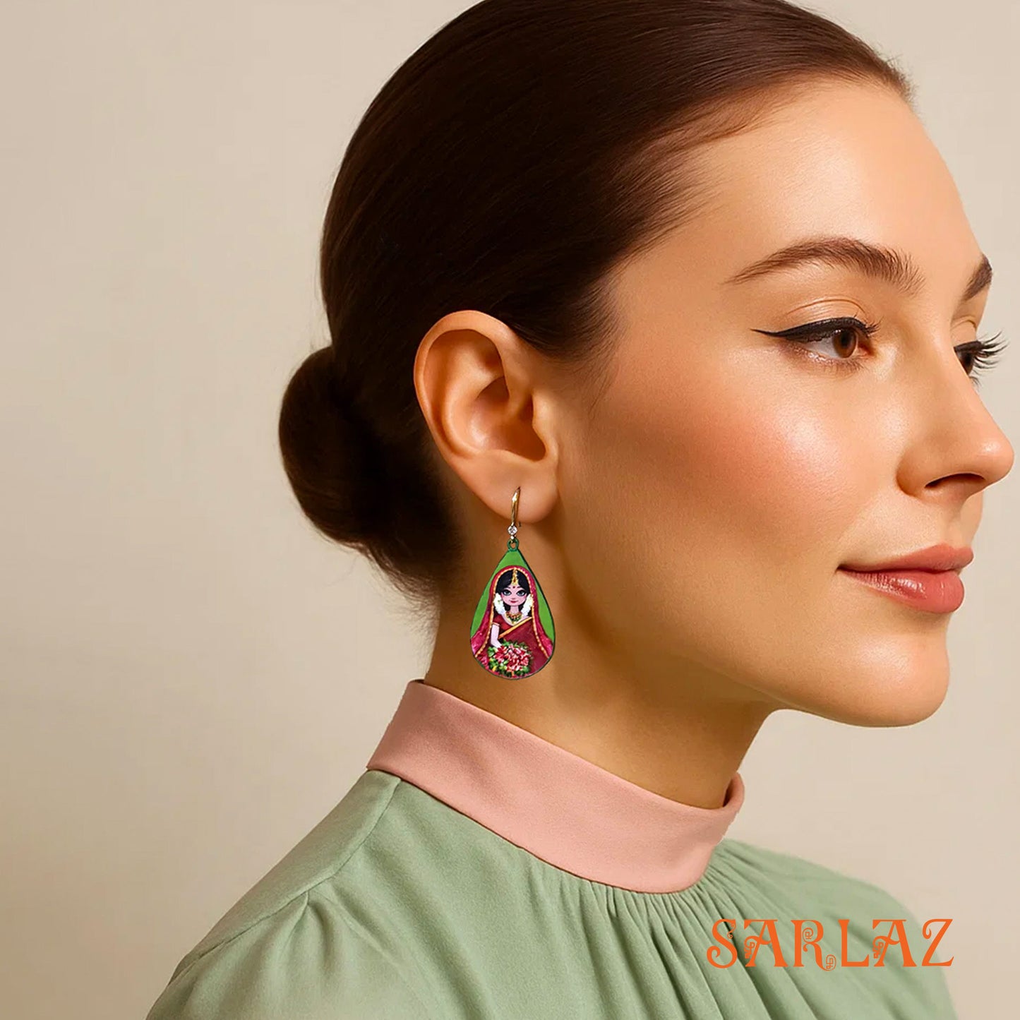 Bridal Bliss — Wood Earrings