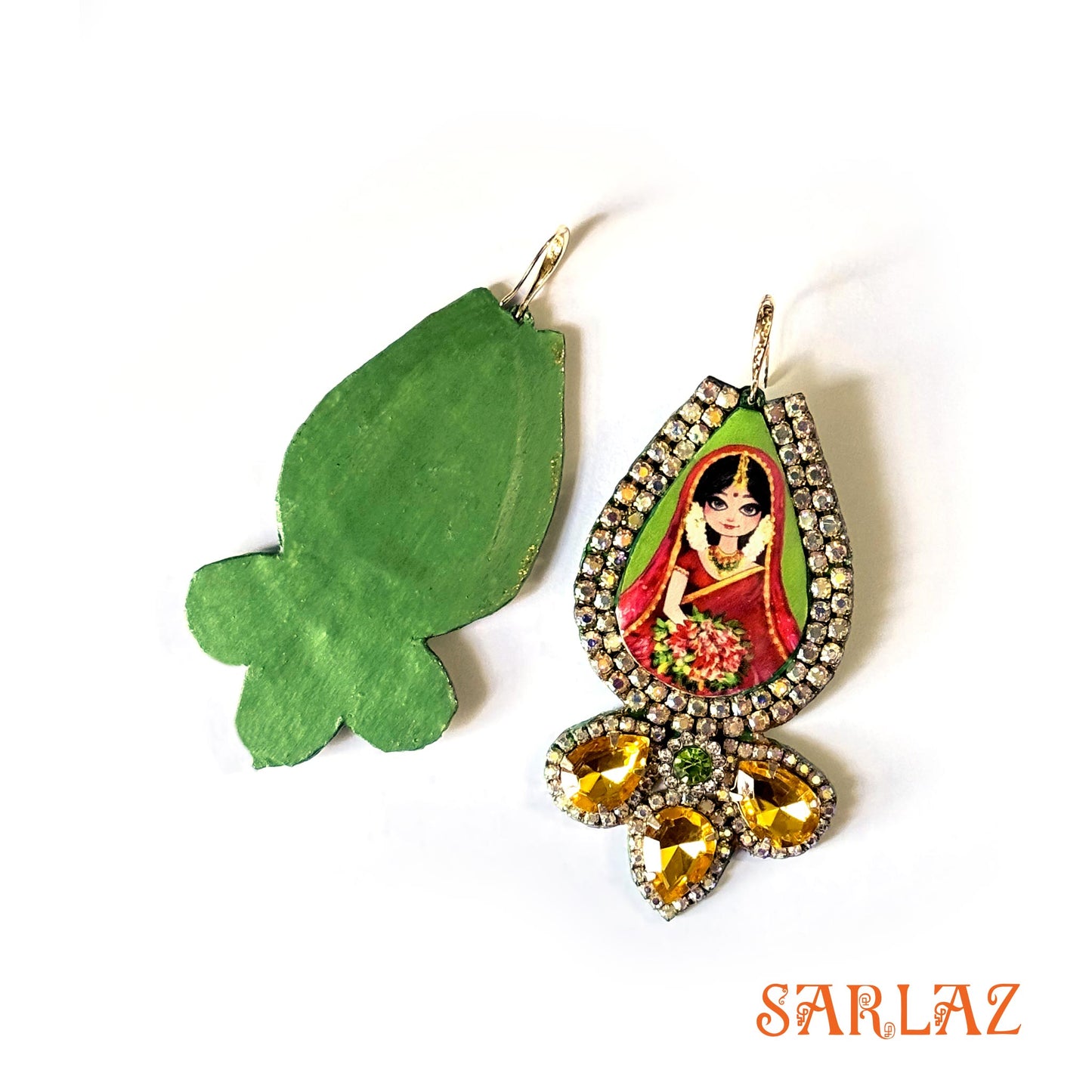 Bridal Bliss — Embellished Teardrop Frame — Bride Art