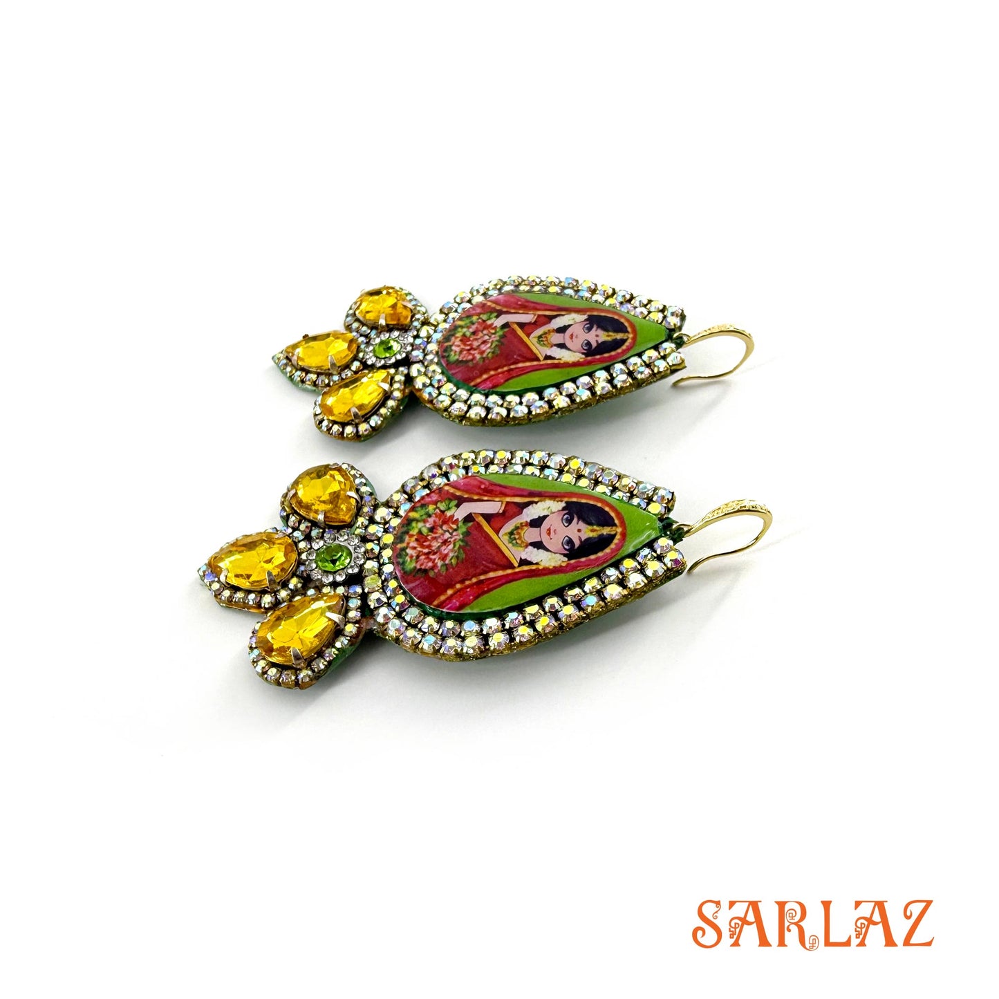 Bridal Bliss — Embellished Teardrop Frame — Bride Art