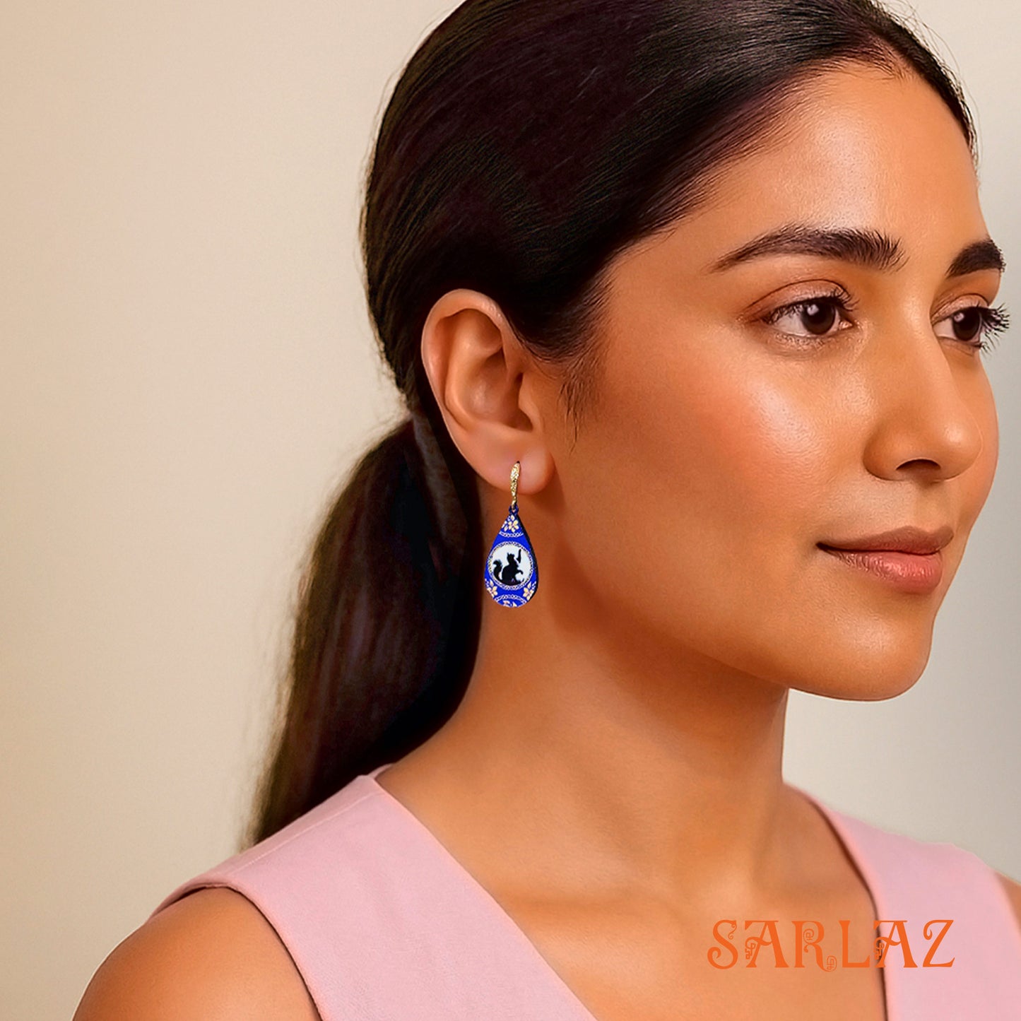 Curious Reach — Wood Earrings