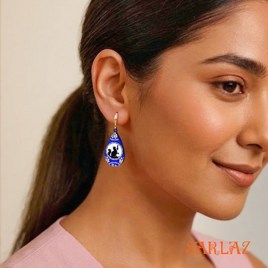 Curious Reach — Wood Earrings
