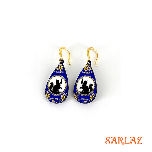 Curious Reach — Wood Earrings