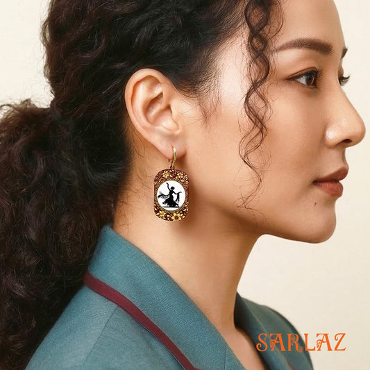 Grace in Motion — Wood Earrings
