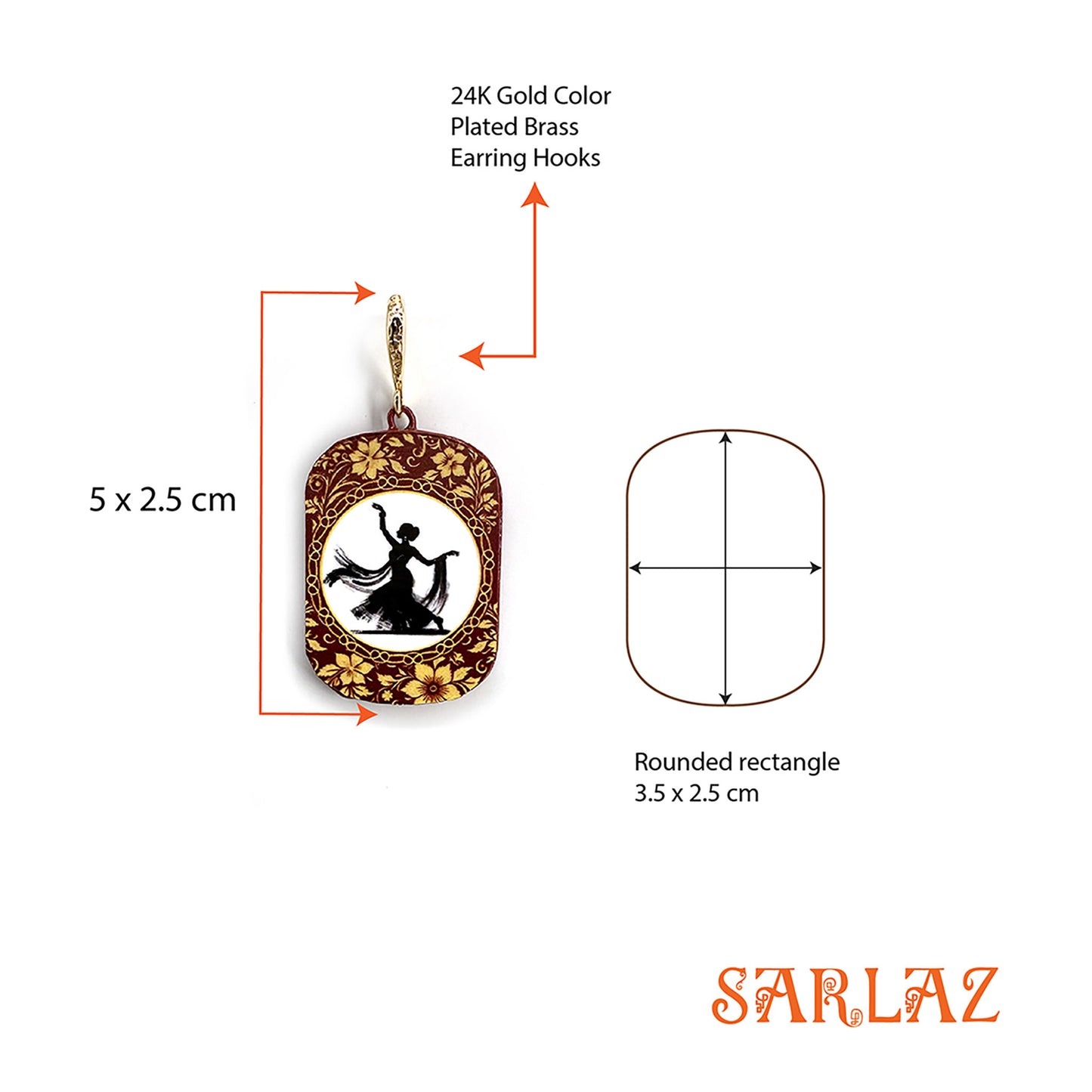 Grace in Motion — Wood Earrings