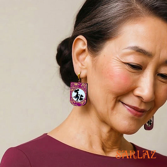 Her First Dance — Wood Earrings