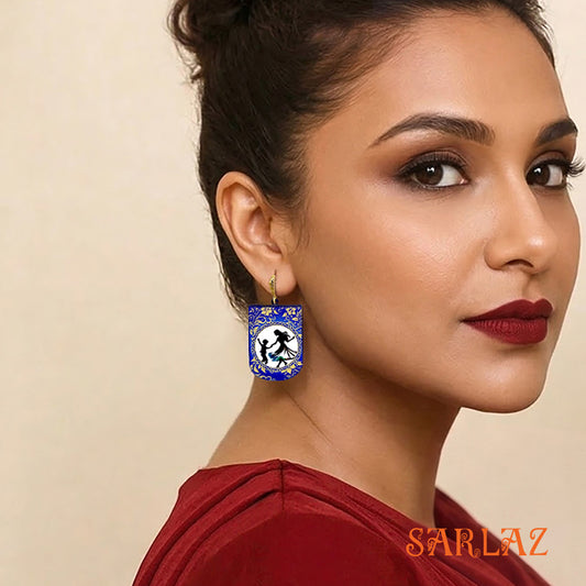 Just One More Spin — Wood Earrings