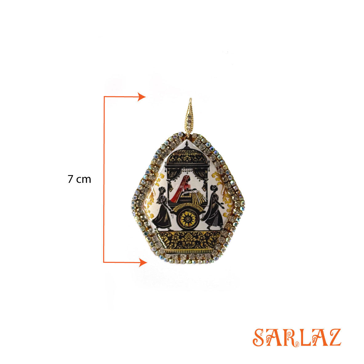 Kumari Bridal Passage — Pattern theme jewellery — Bride Art Earrings