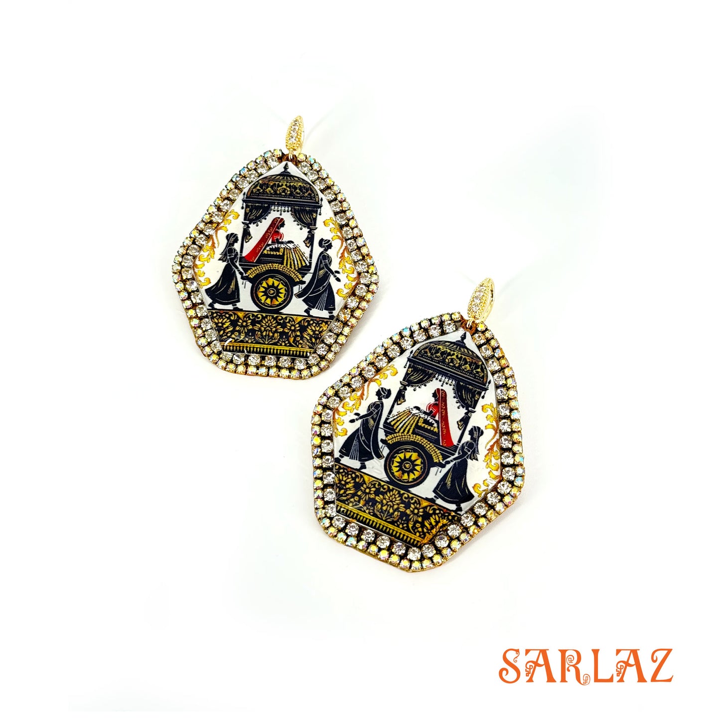 Kumari Bridal Passage — Pattern theme jewellery — Bride Art Earrings