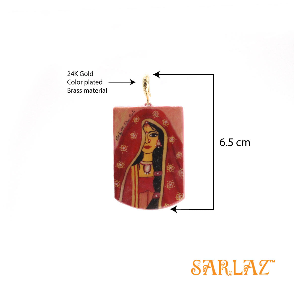 Mangalya — Badge Frame Bride earrings