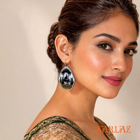 Radha Bridal Sojourn — Pattern theme jewellery — Bride Art Earrings