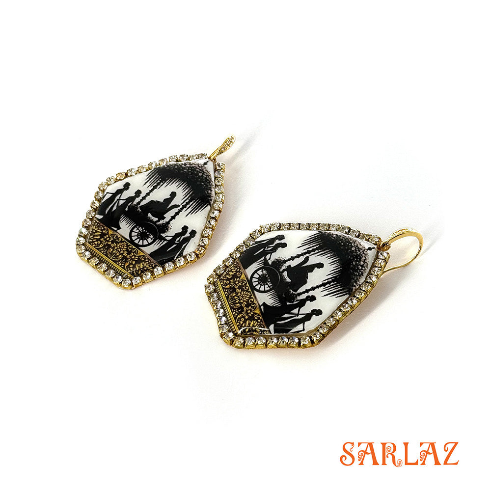 Radha Bridal Sojourn — Pattern theme jewellery — Bride Art Earrings