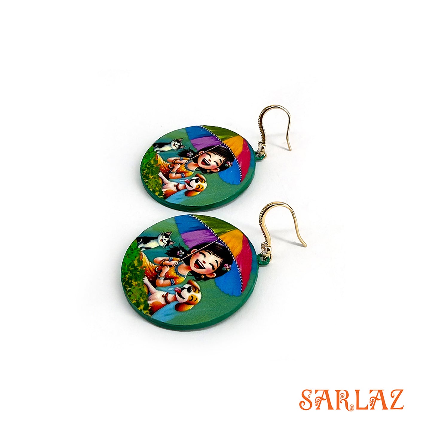 Rainy Revelry — Wood Earrings