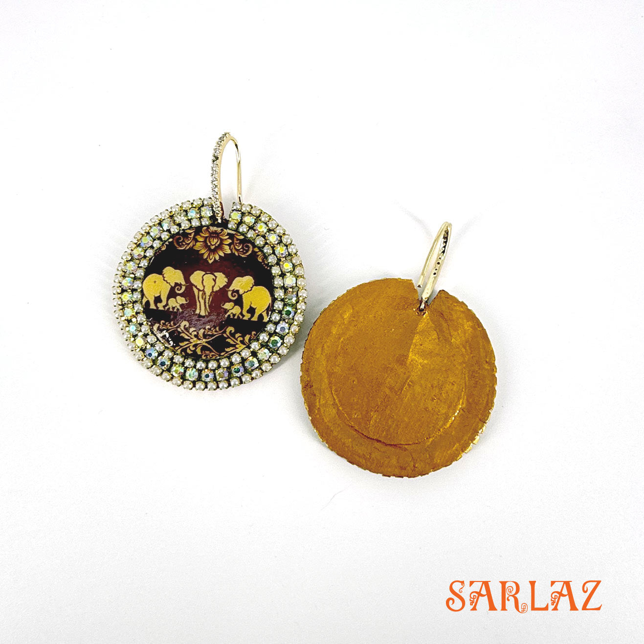 Regal March — Circle Stone-Studded Setting — Elephant Art