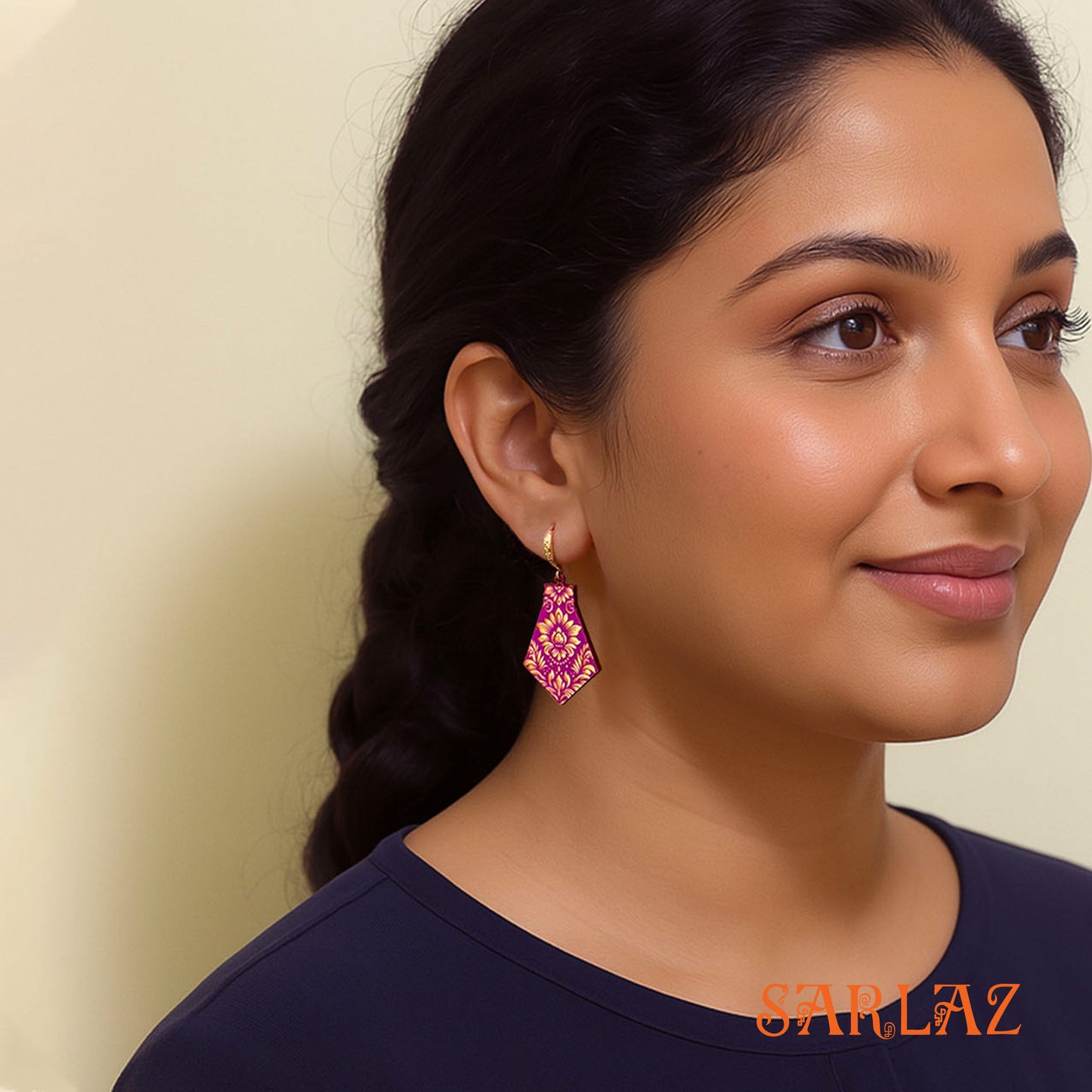 Rosewood Veil — Wood Earrings