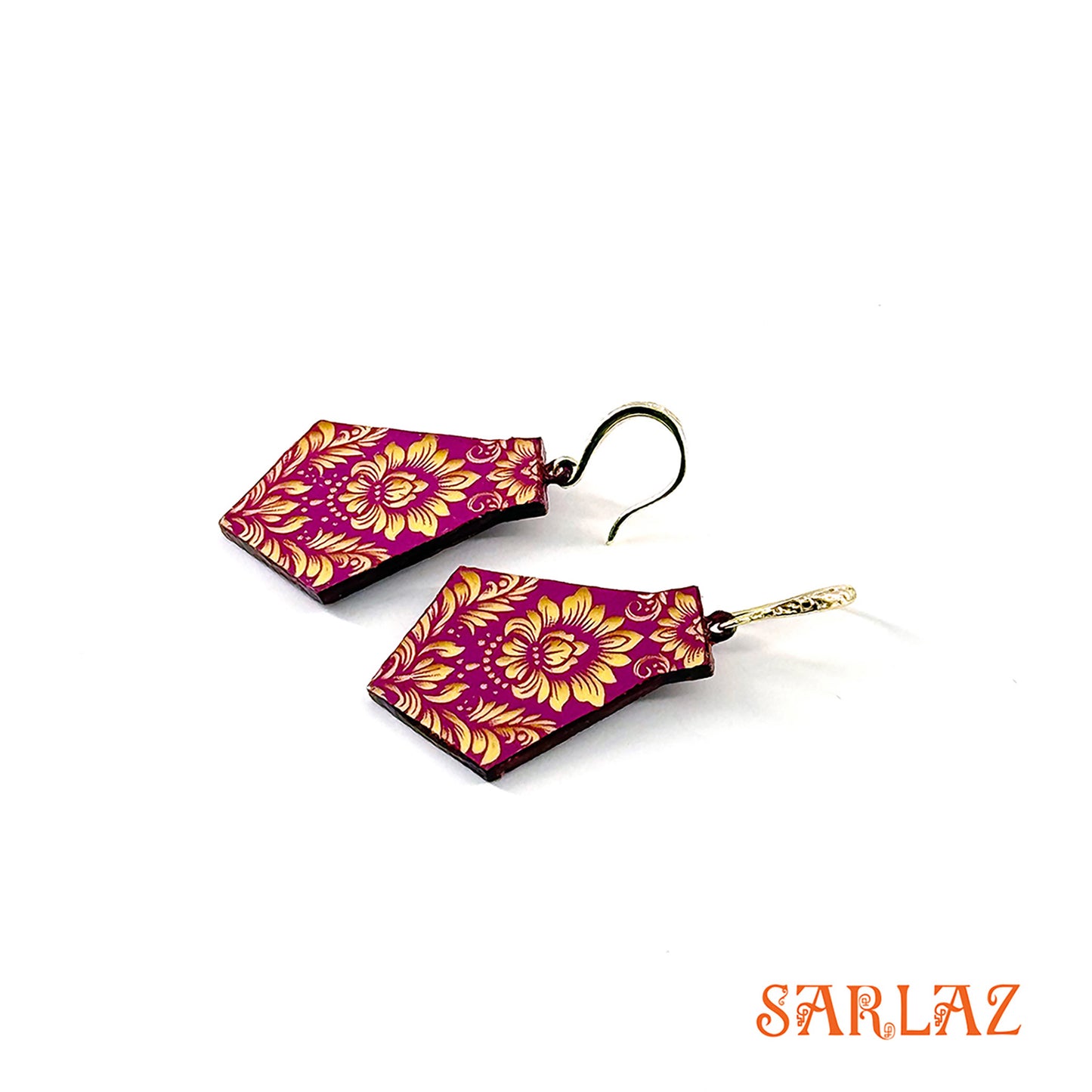 Rosewood Veil — Wood Earrings