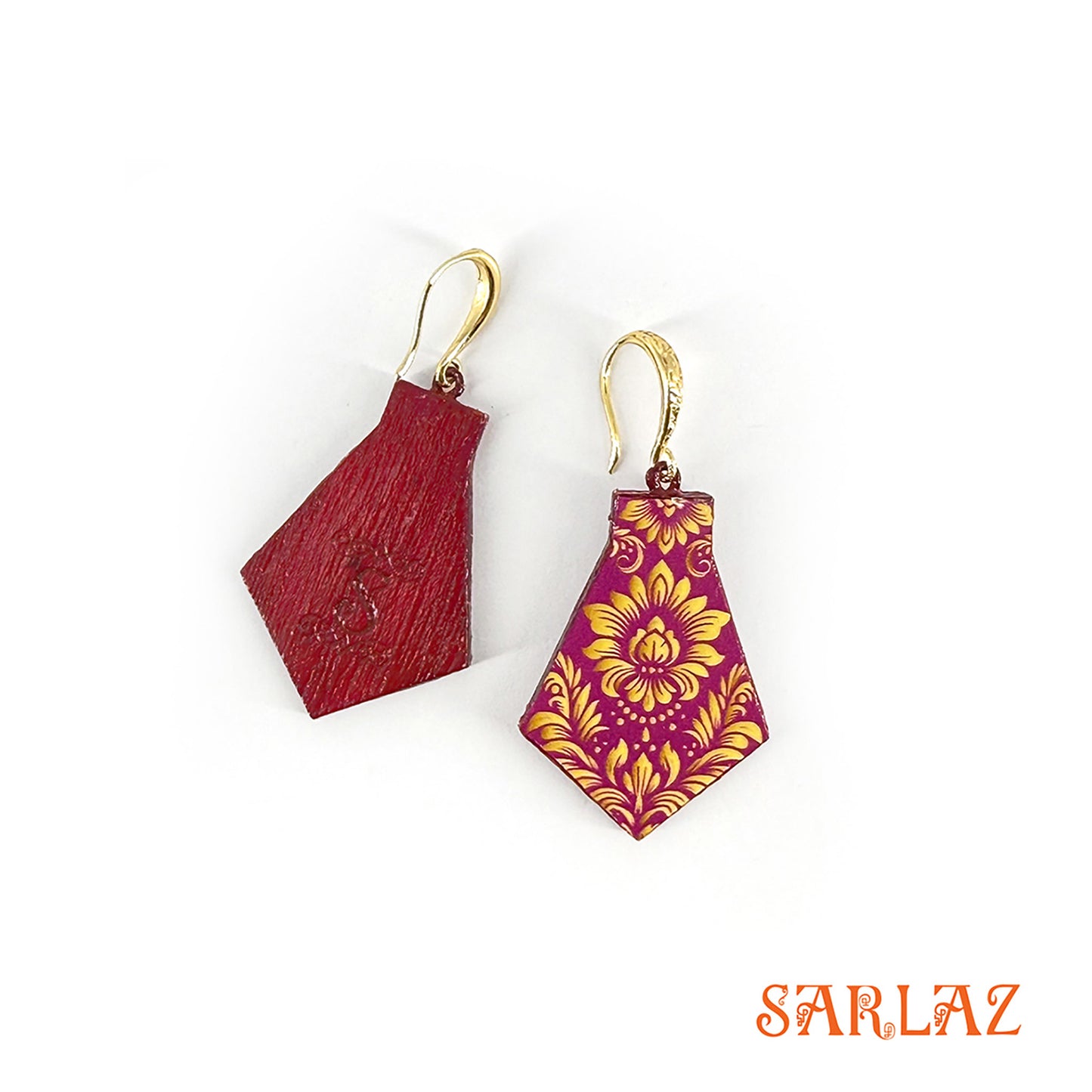 Rosewood Veil — Wood Earrings