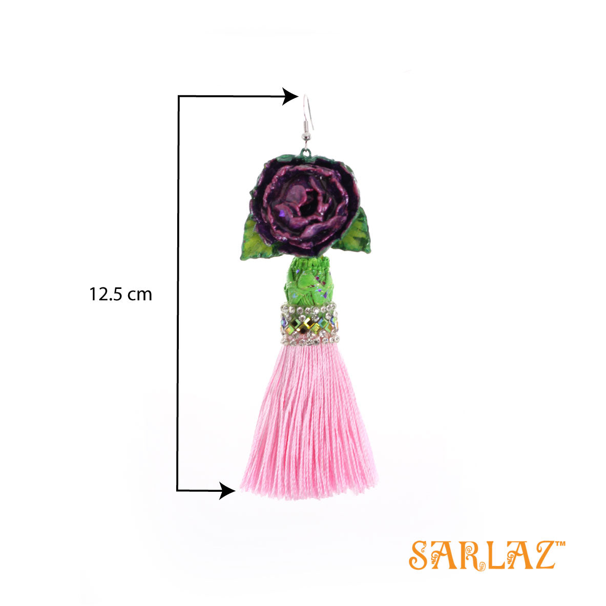 Antalya Flower Statement Earrings — Tassel Earrings