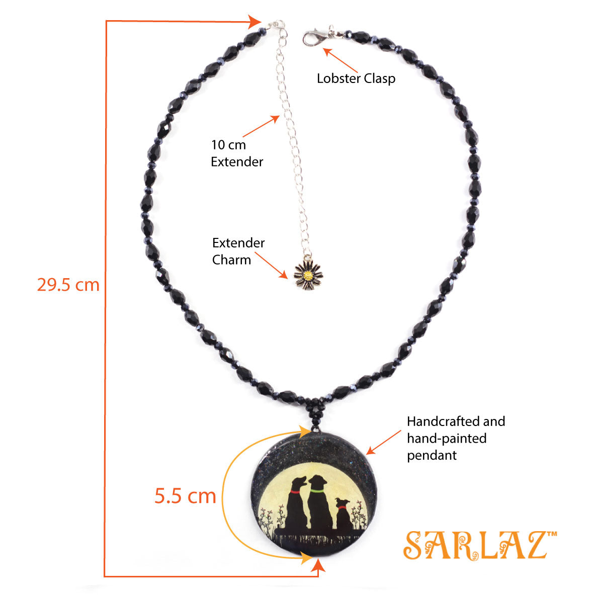 Solitude Dog Pendant — Dog Themed Necklace — Dog Art