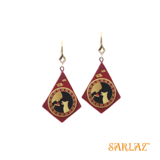 Pappu Dog Art — Dog lovers Statement earrings — Dog Art