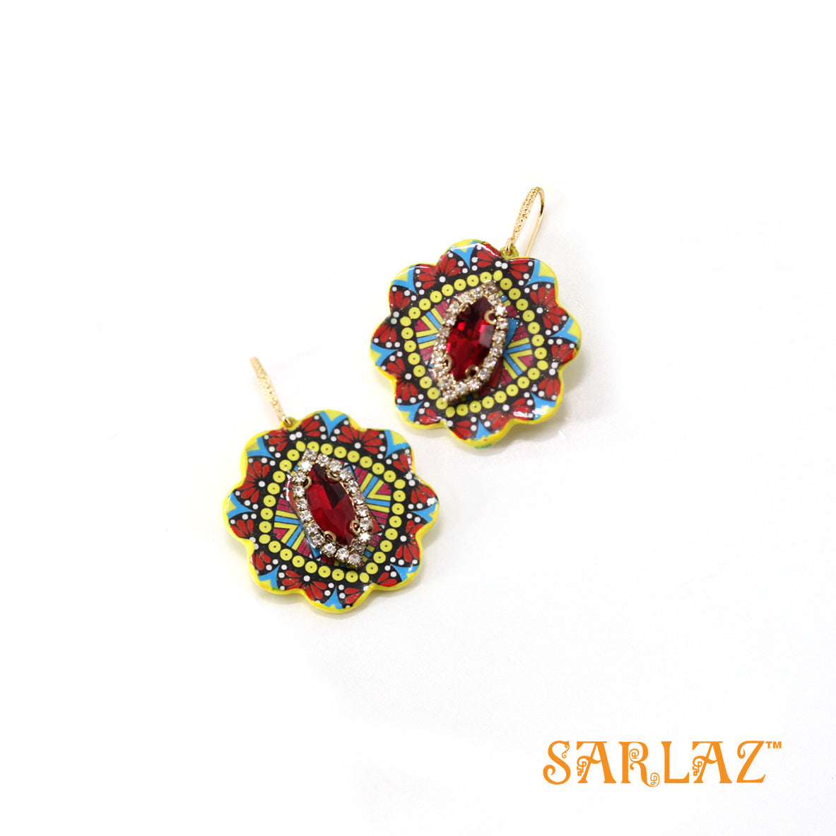 Seori floral design earrings — Pattern theme jewellery