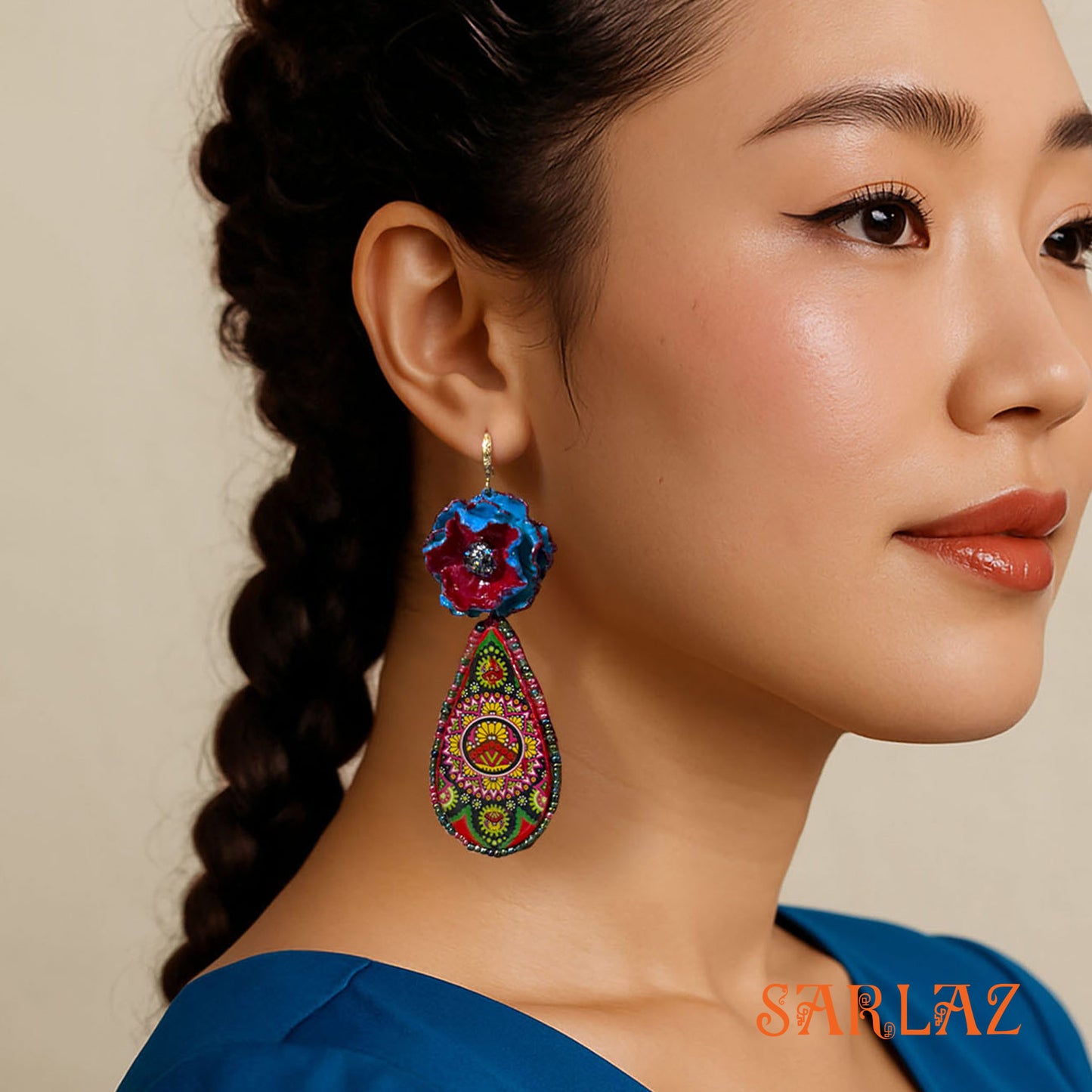 Strobe Garden Earrings — Nature Theme — Floral Statement earrings