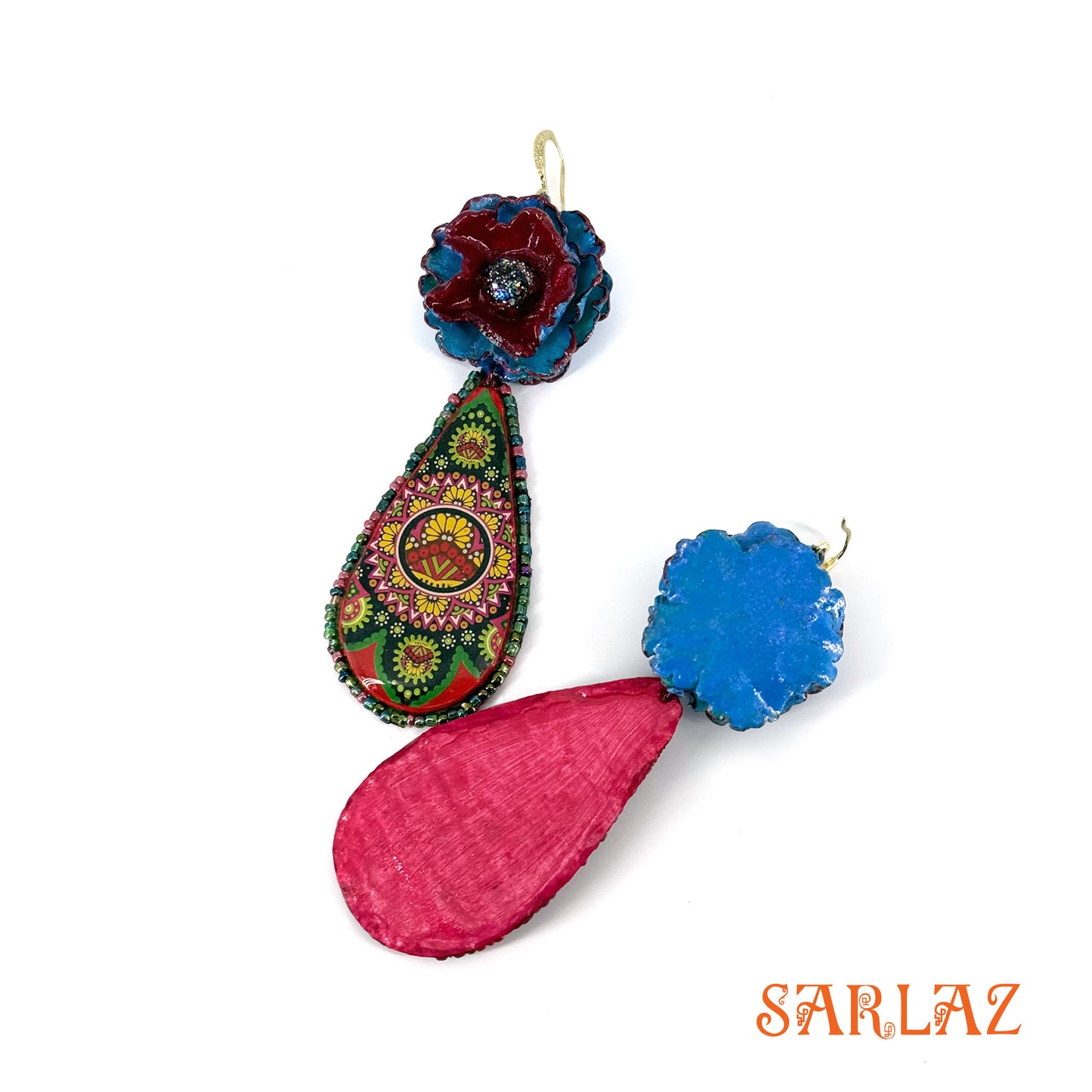 Strobe Garden Earrings — Nature Theme — Floral Statement earrings