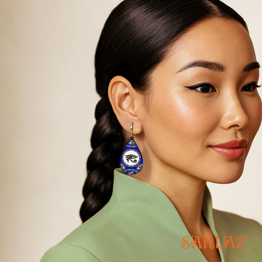 Tears of Anubis — Wood Earrings