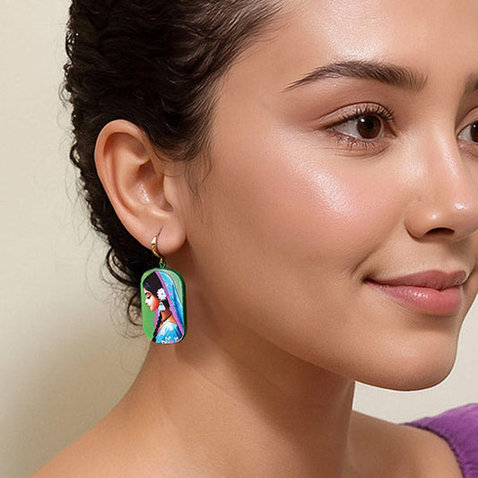 Timeless Poise — Wood Earrings