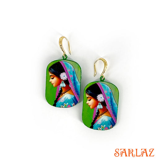 Timeless Poise — Wood Earrings