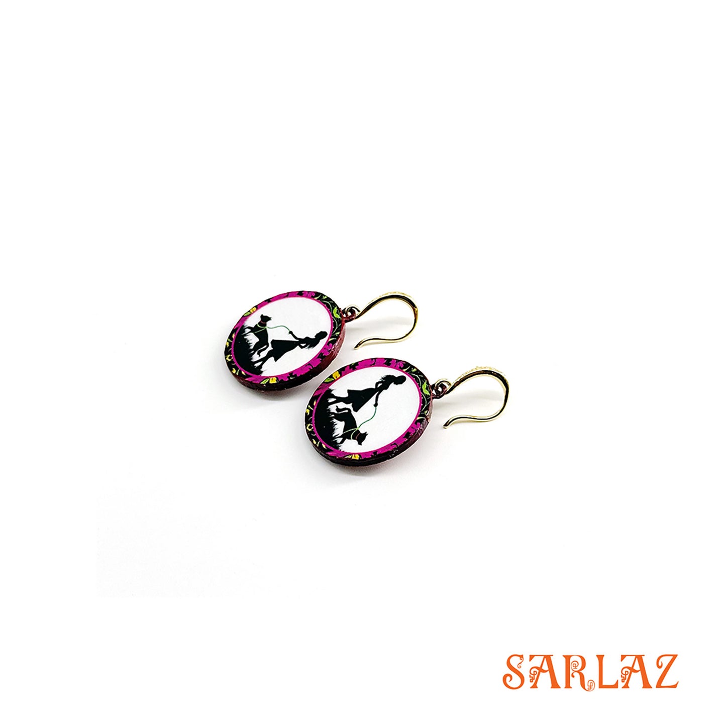 Trail of Love — Wood Earrings