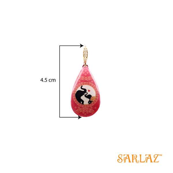 Aiko Elephant Art Earrings - Animal theme — Affordable Luxury