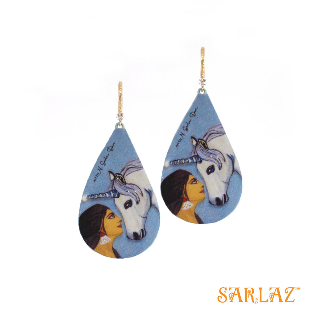 Anjanee — Unicorn Teardrop earrings