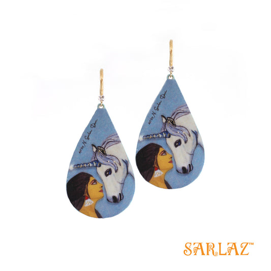 Anjanee — Unicorn Teardrop earrings
