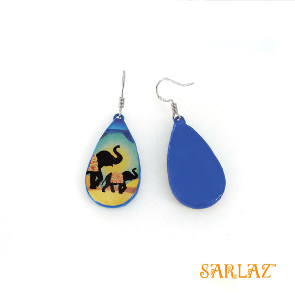 Aaravi Elephant Art Earrings - Animal theme — Affordable Luxury