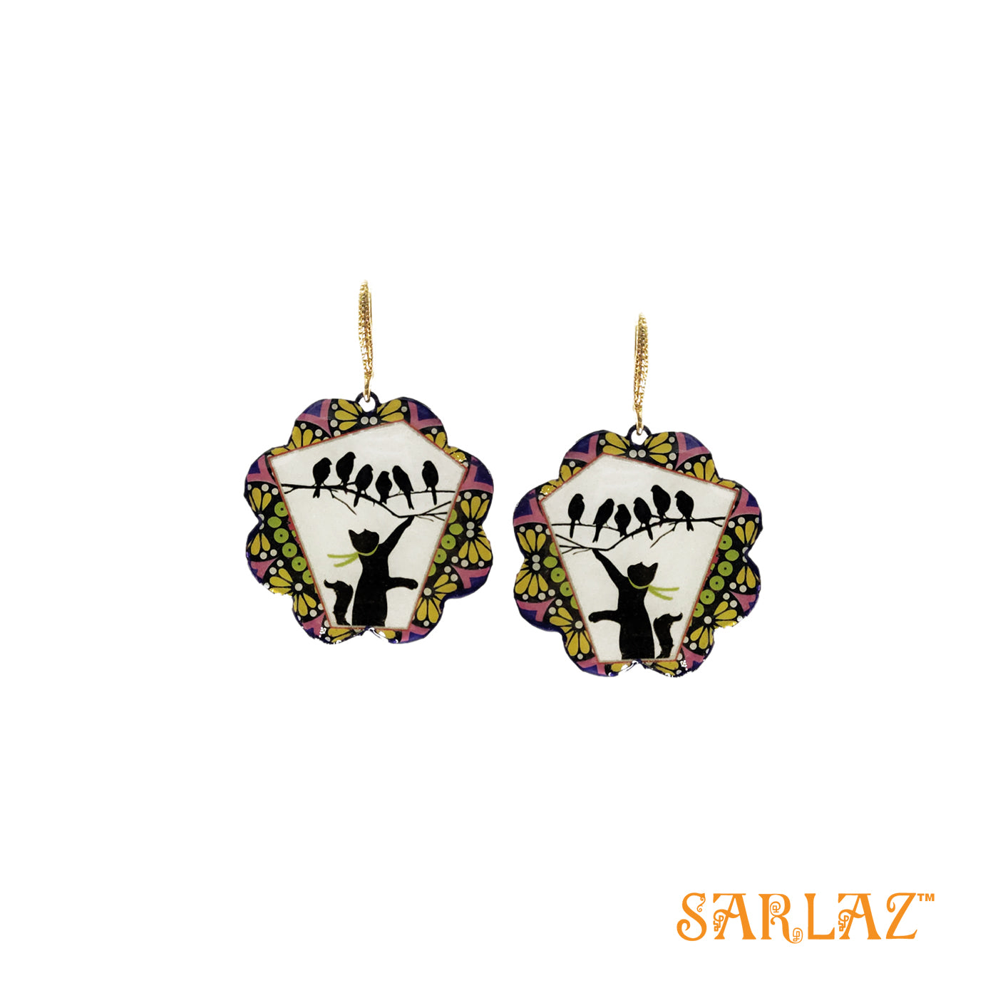 Chakgee cat Earrings — Animal Theme Statement earrings