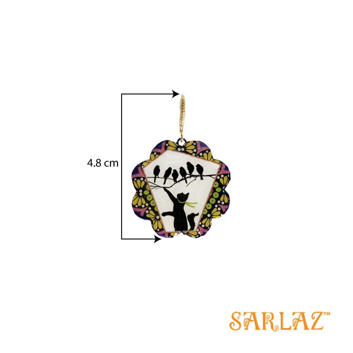 Chakgee cat Earrings — Animal Theme Statement earrings