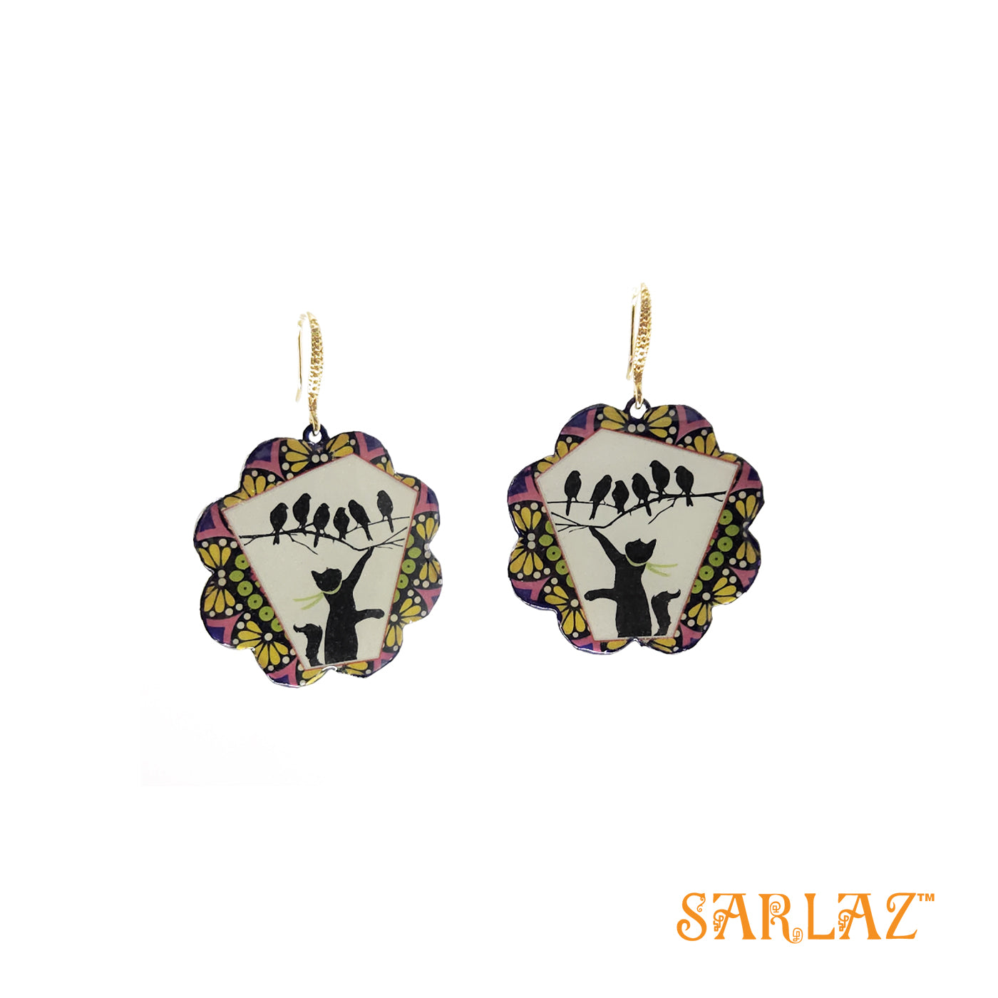 Chakgee cat Earrings — Animal Theme Statement earrings