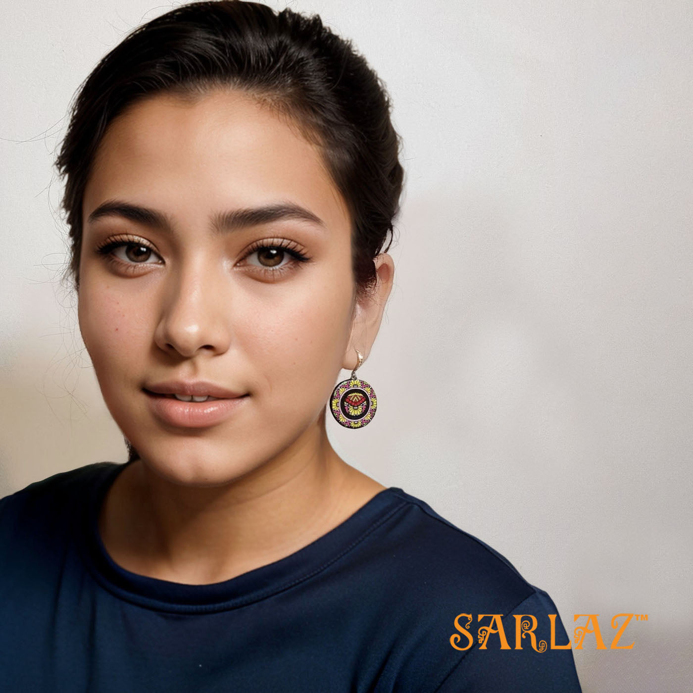 Sada Floral colourful earrings — Pattern theme jewellery