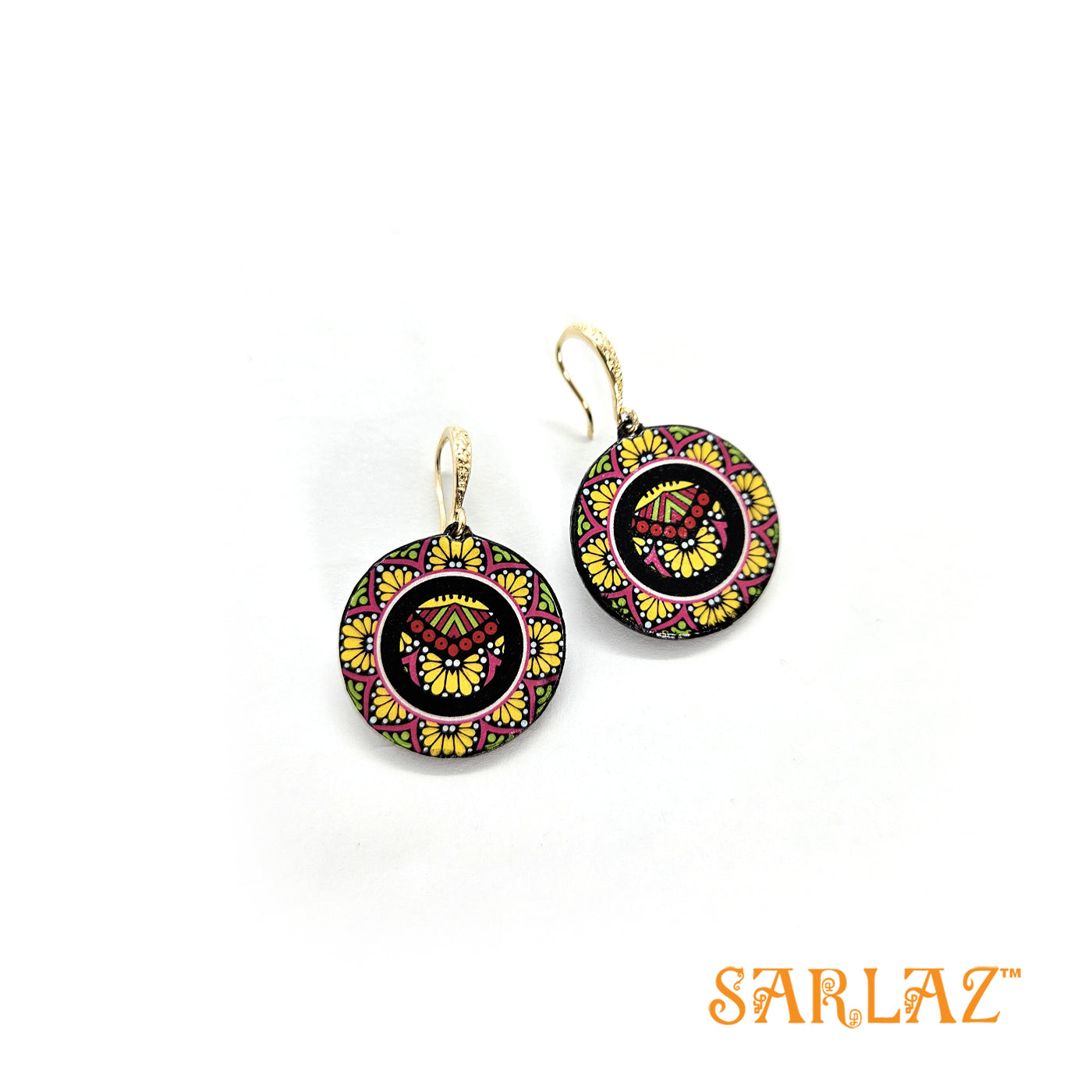 Sada Floral colourful earrings — Pattern theme jewellery