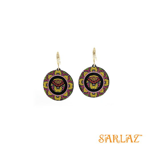 Sada Floral colourful earrings — Pattern theme jewellery