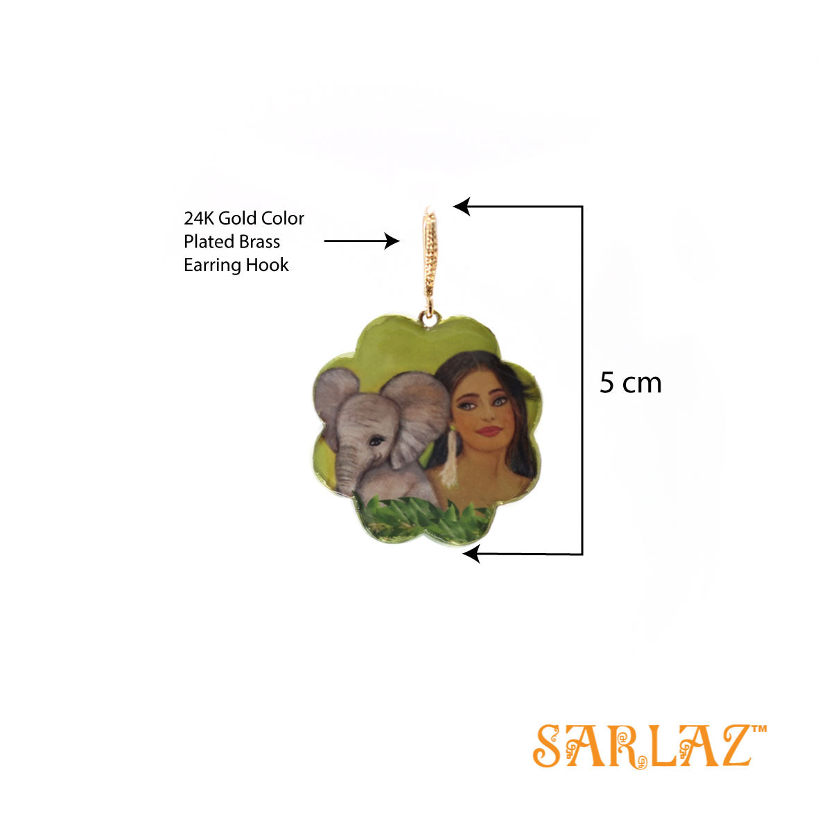 Jelani Floral Shaped earrings — Fearlessly Authentic art jewellery