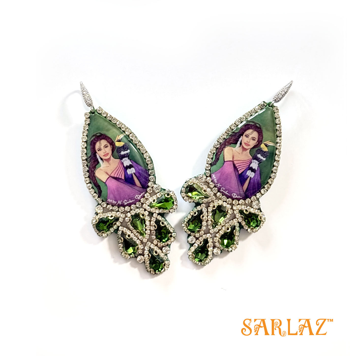 Leondra — Luxe Design — Hornbill Art earrings