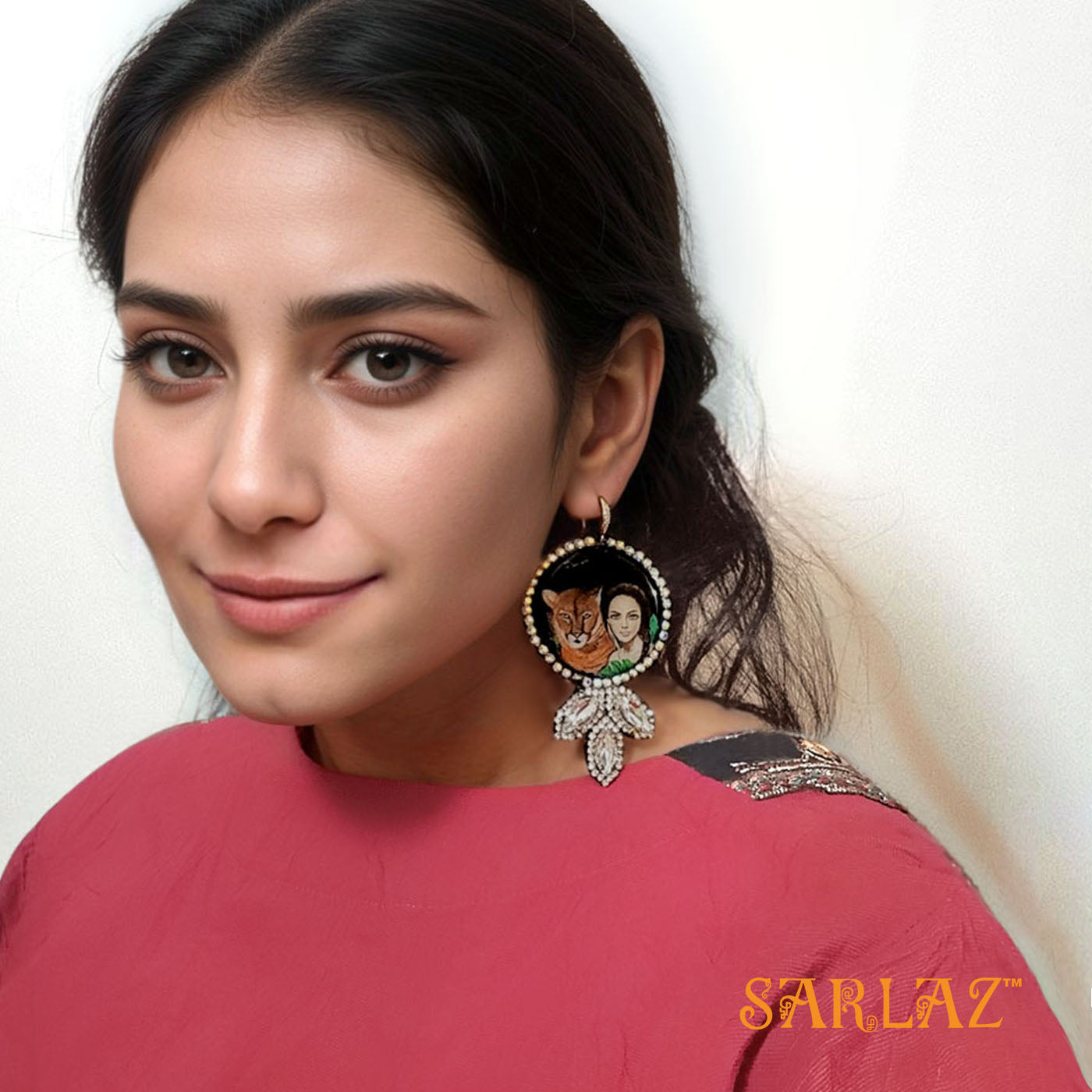 Maya and Cougar — Luxe Design earrings — Cougar Art earrings