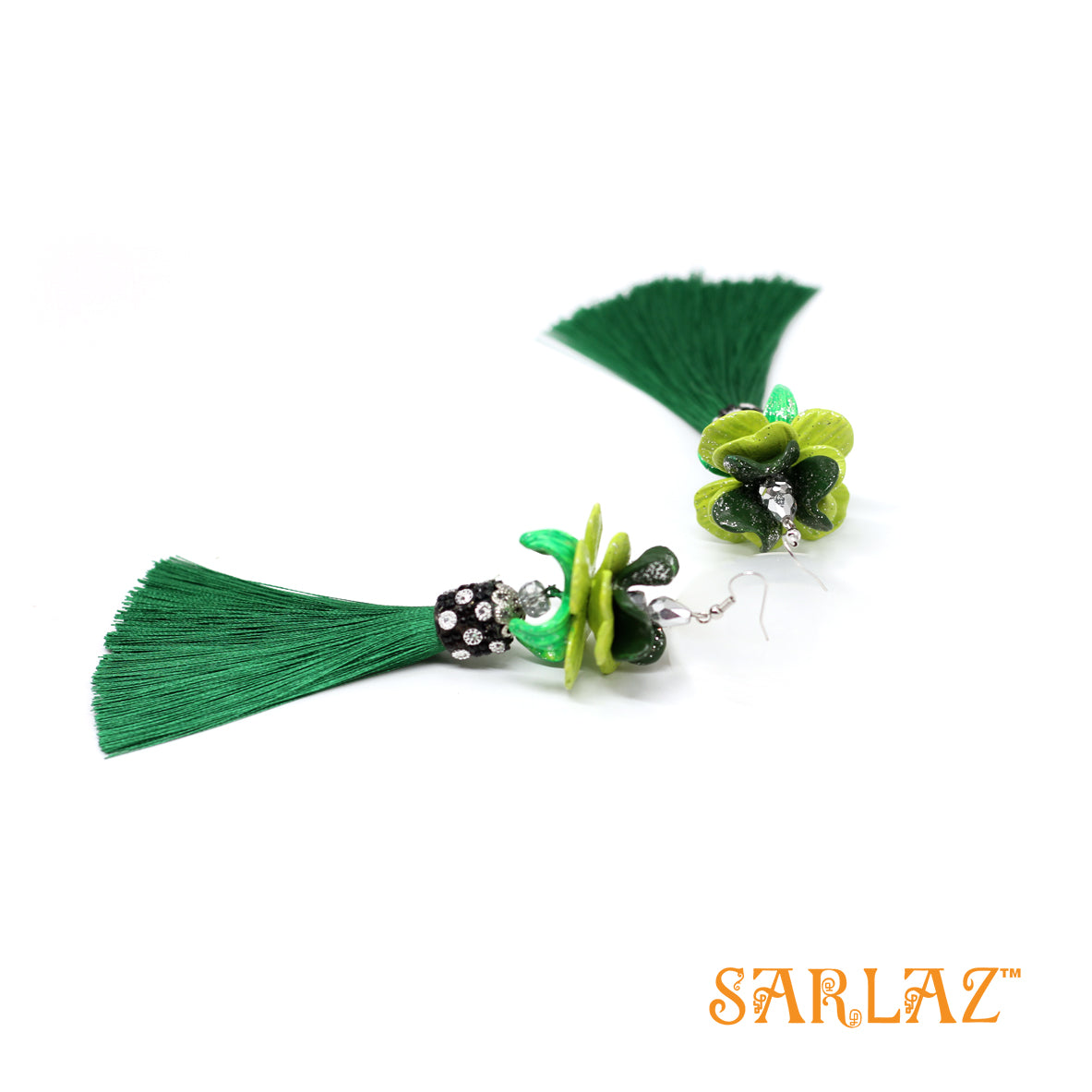 Milana Flower Statement Earrings — Tassel Earring