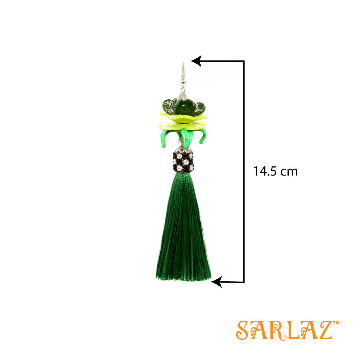 Milana Flower Statement Earrings — Tassel Earring