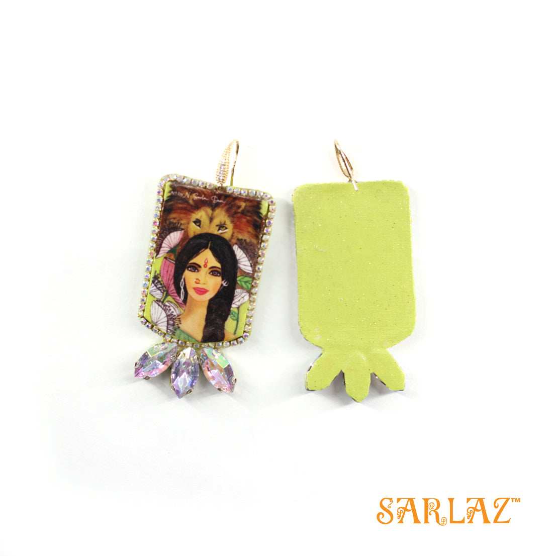 Rudrani — Lion Theme Art Earrings