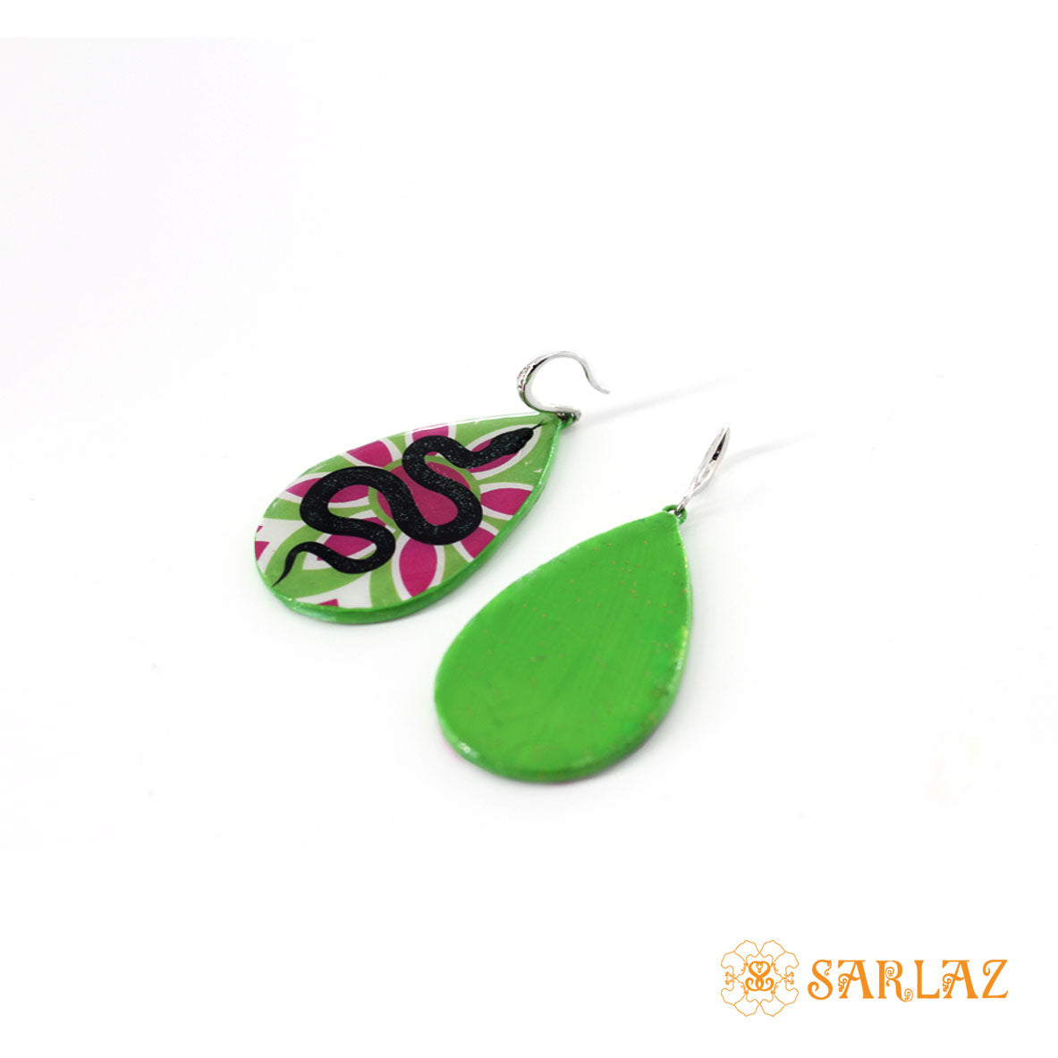 Pretty petal snake earrings — Animal Theme Statement earrings