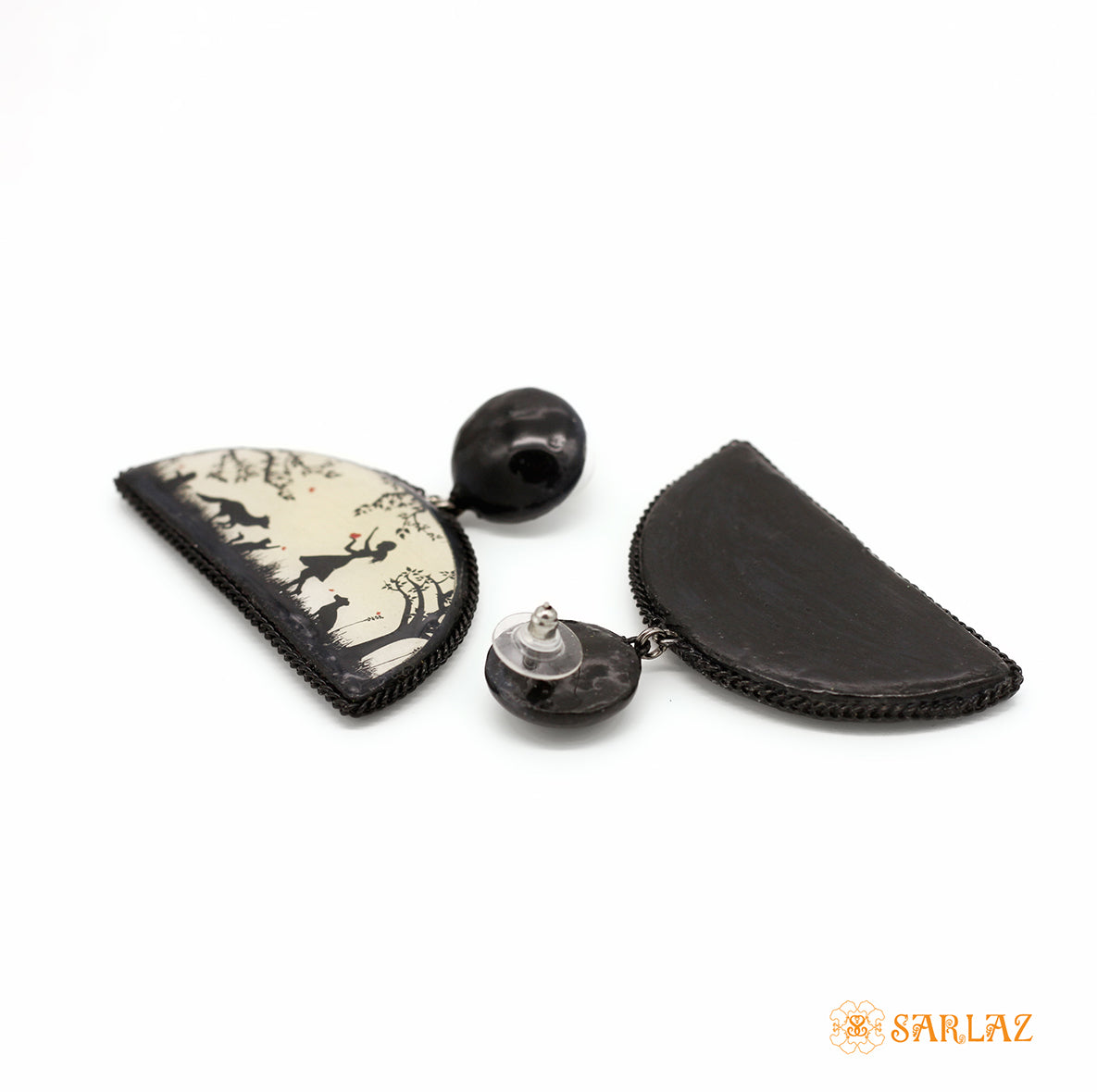 LOVE CALLING Dog Themed Earrings — Dog Art — Dog lovers Statement Earrings