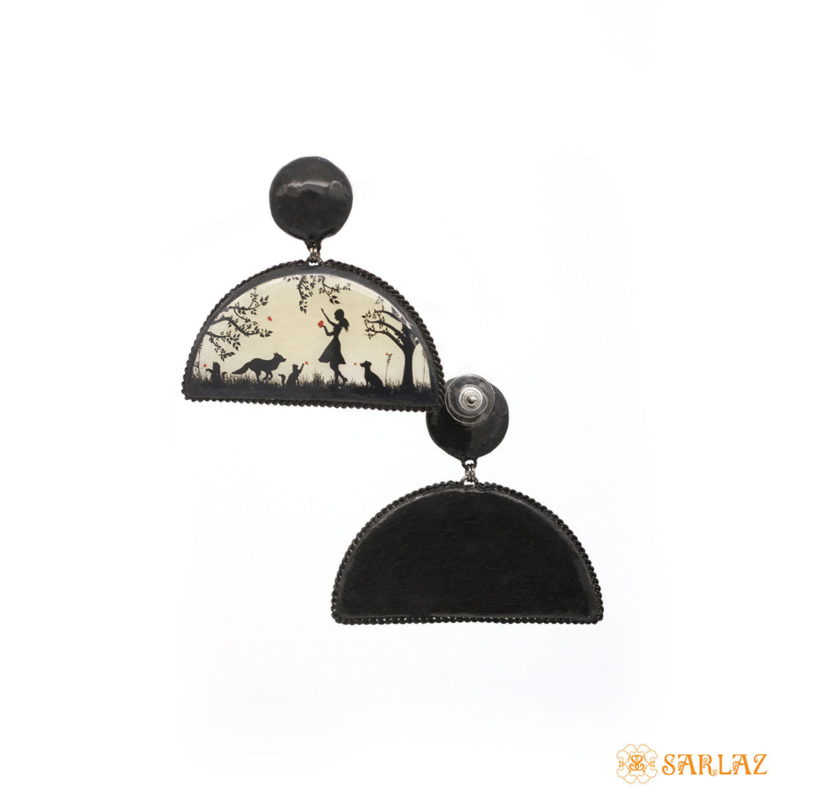 LOVE CALLING Dog Themed Earrings — Dog Art — Dog lovers Statement Earrings