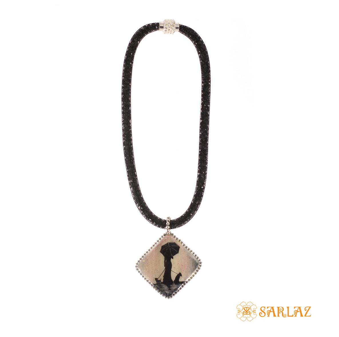 Miracle with paws — Dog Art Pendant  — Dog Themed Necklace